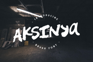 Aksinya Brush: The Handmade Display Font for Crafters