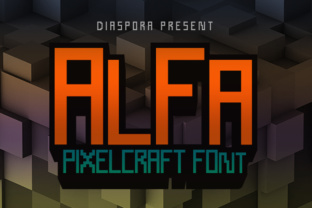 AlFa Pixelcraft Typeface for Digital Display