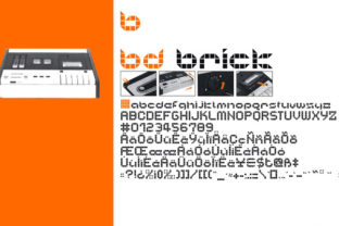 BD Brick: A Matrix Display Font for Bold Editorial Design