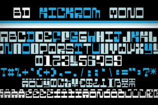 BD Kickrom Mono: A Retro Futuristic Display Font for Editorial Design