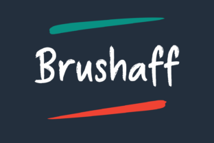 Brushaff: A Rough Display Font for Bold Branding