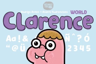 Clarence World: A Playful Display Font for Editorial Design