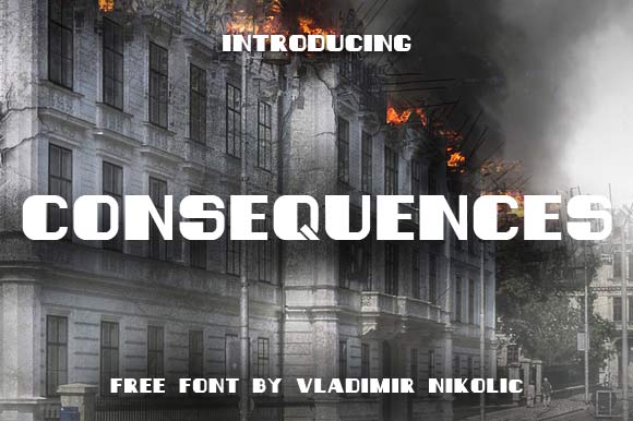 Consequences Font Review: A Bold Free Display Typeface