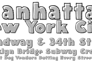 Deco Hatched: A Chunky Art Deco Font for Makers