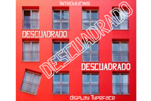 Descuadrado: A Unique Display Font for Editorial Design