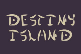 Destiny Island: A Playful Display Font for Editorial Headers