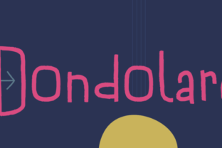 Dondolare: A Squarish Hand-Drawn Display Font for Editors