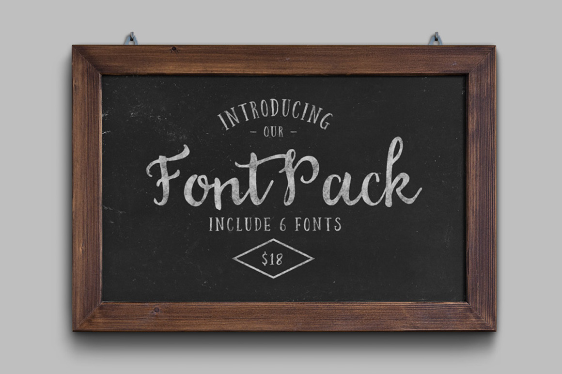 Font Pack: 6 Script Handwritten Fonts for Crafters