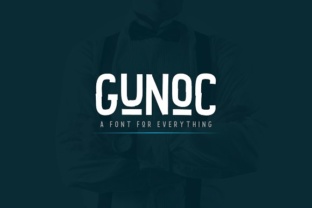 Gunoc Typeface Review: A Retro Display Font for Bold Branding