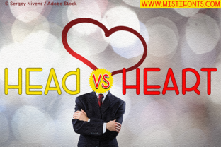 Head Versus Heart: A Bold Display Font for Modern Editorial Design