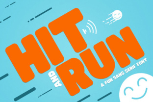 Hit and Run: A Playful Sans Serif Font for Modern Layouts