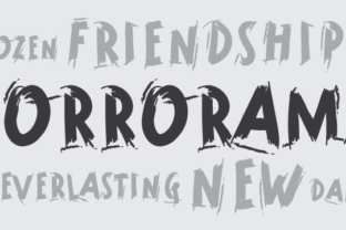 Horrorama Font Review: A Bold Display Typeface for Makers