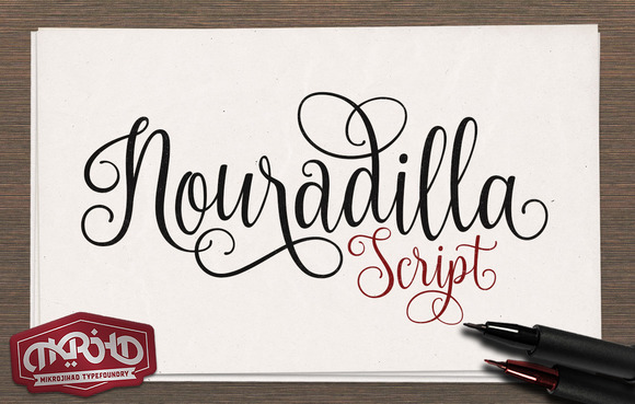 Nouradilla Script Free Version for Elegant Small Business Branding