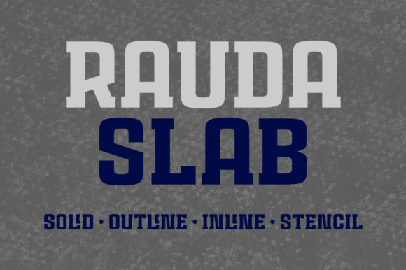 Rauda Slab Family: A Bold Typeface for Small Business Branding