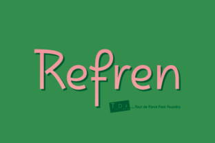 Refren: A Distinctive Display Typeface for Modern Editorial Design