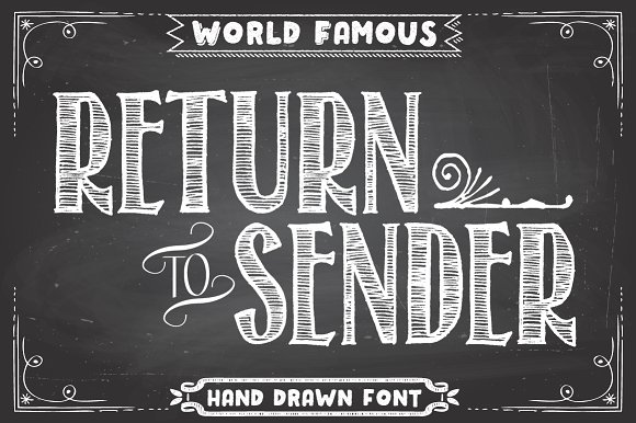 Return to Sender: A Bold Display Font for Modern Branding