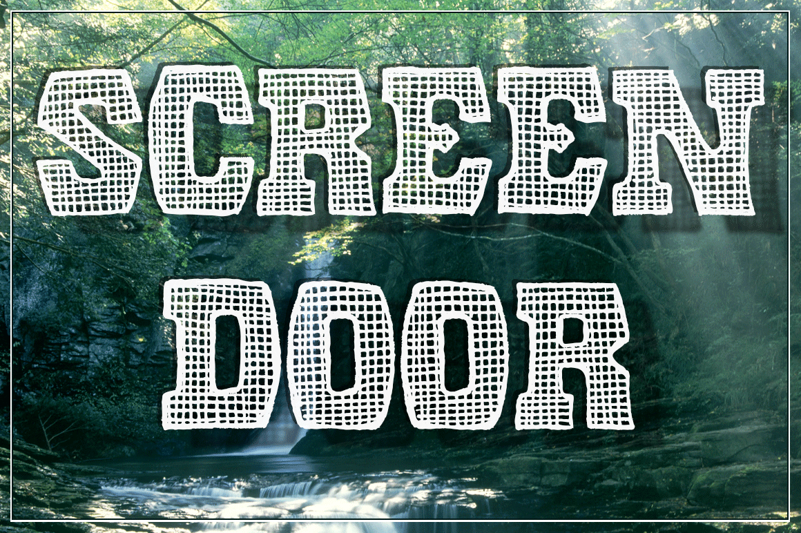 Screen Door: A Fun Friendly Display Font for Makers
