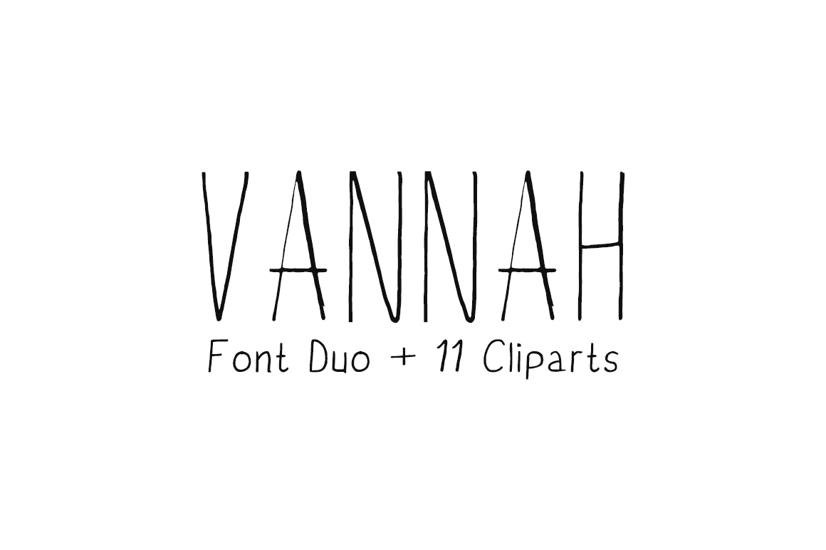 Vannah Font Duo: The Perfect Script Handwritten Typeface for Makers
